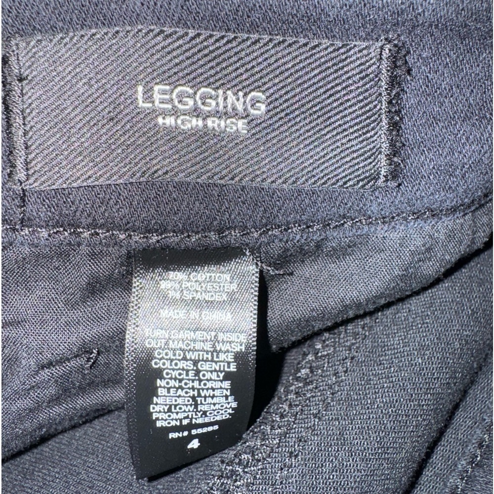 Express distressed high waisted black legging skinny jean size 4 - Picture 10 of 11